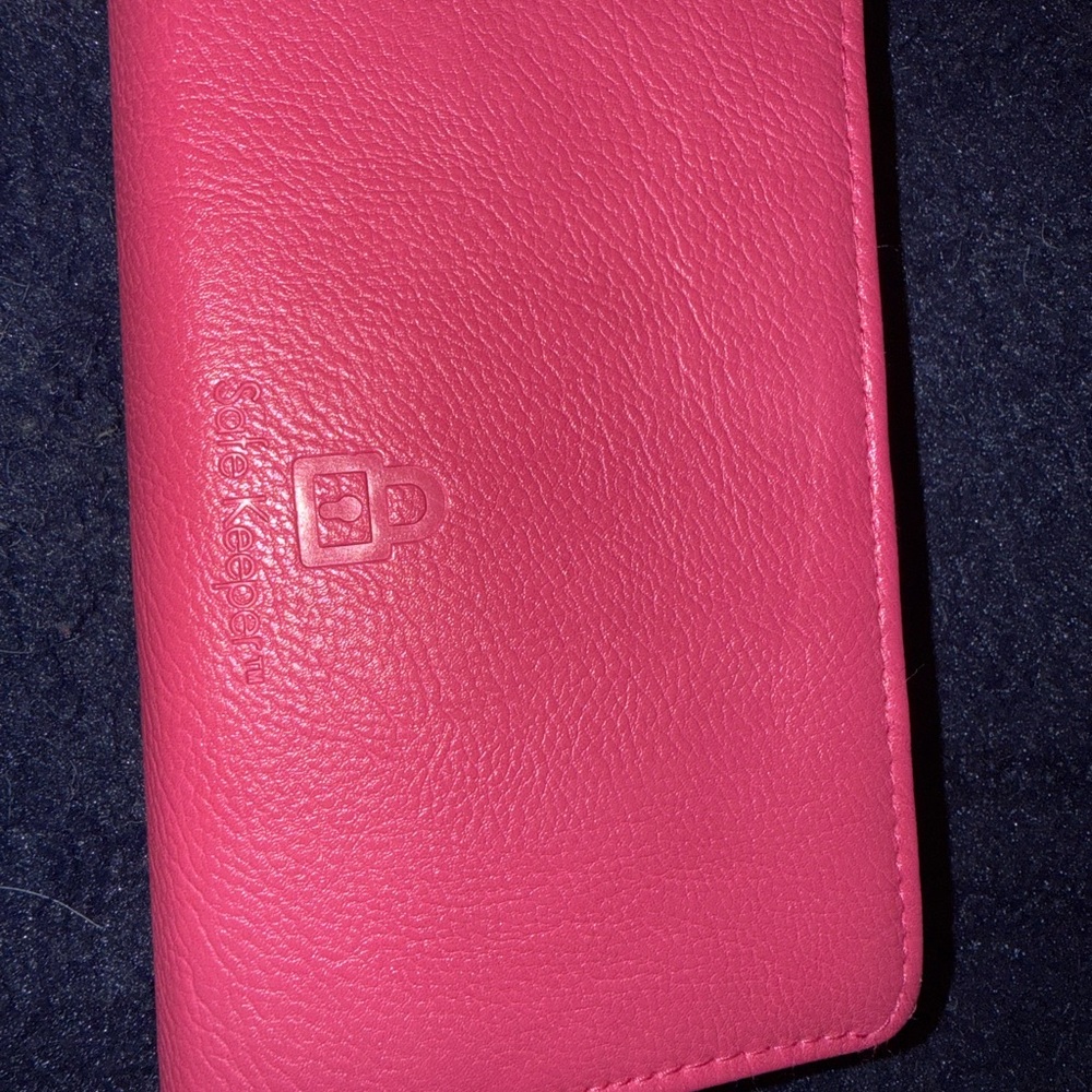 Pink and White Women's Snap Wallet - Compact Card & Cash Organizer - Picture 2 of 5